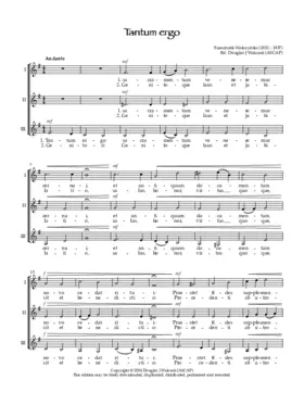 Tantum ergo in e minor a3