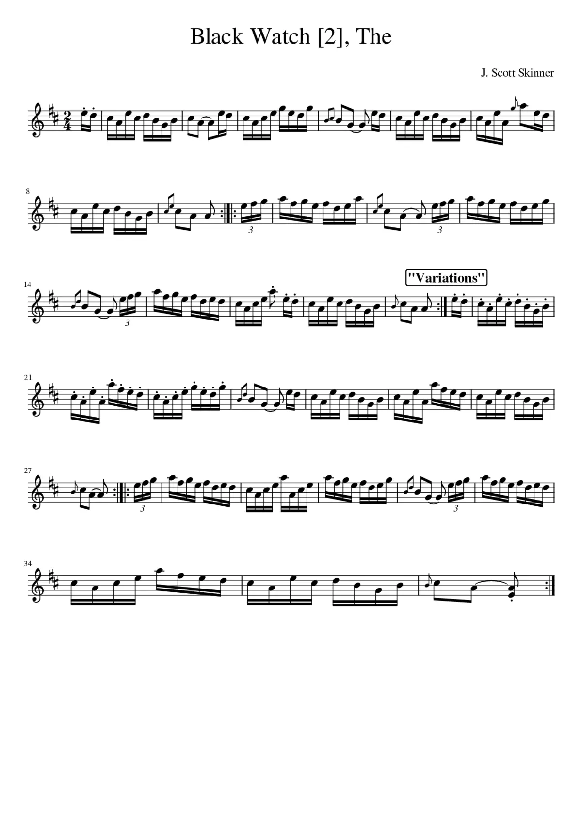 The Black Watch - Page 1