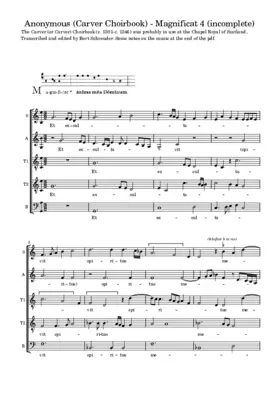 Magnificat IV (Carver Choirbook)