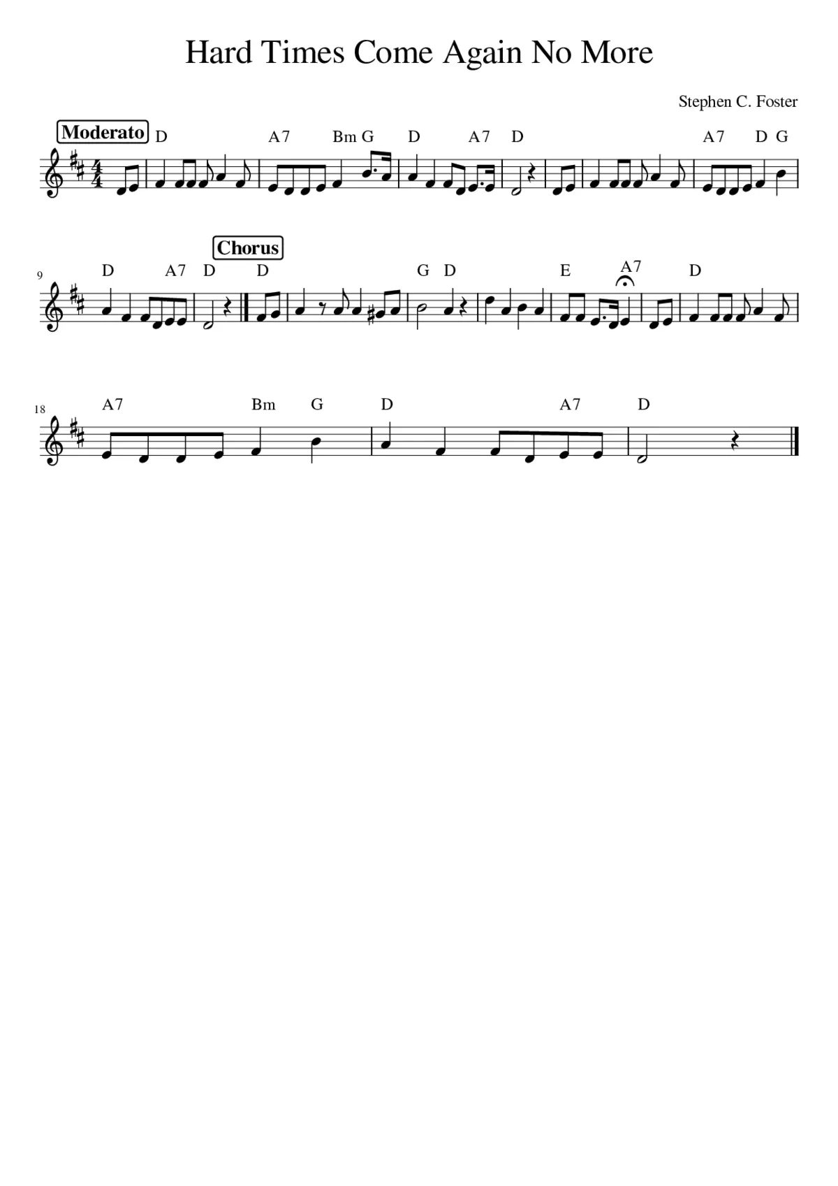 Hard Times Come Again No More - Page 1