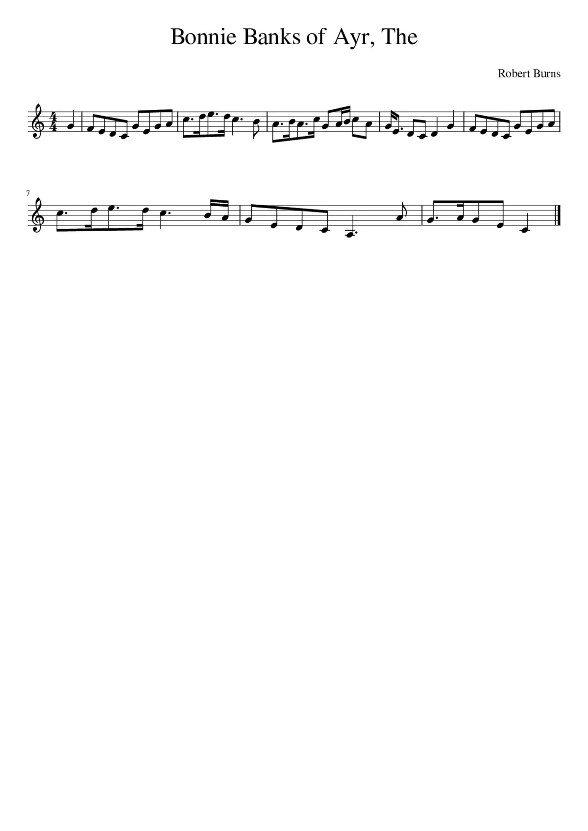 The Bonnie Banks of Ayr - Page 1