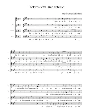 D'eterna viva luce ardente