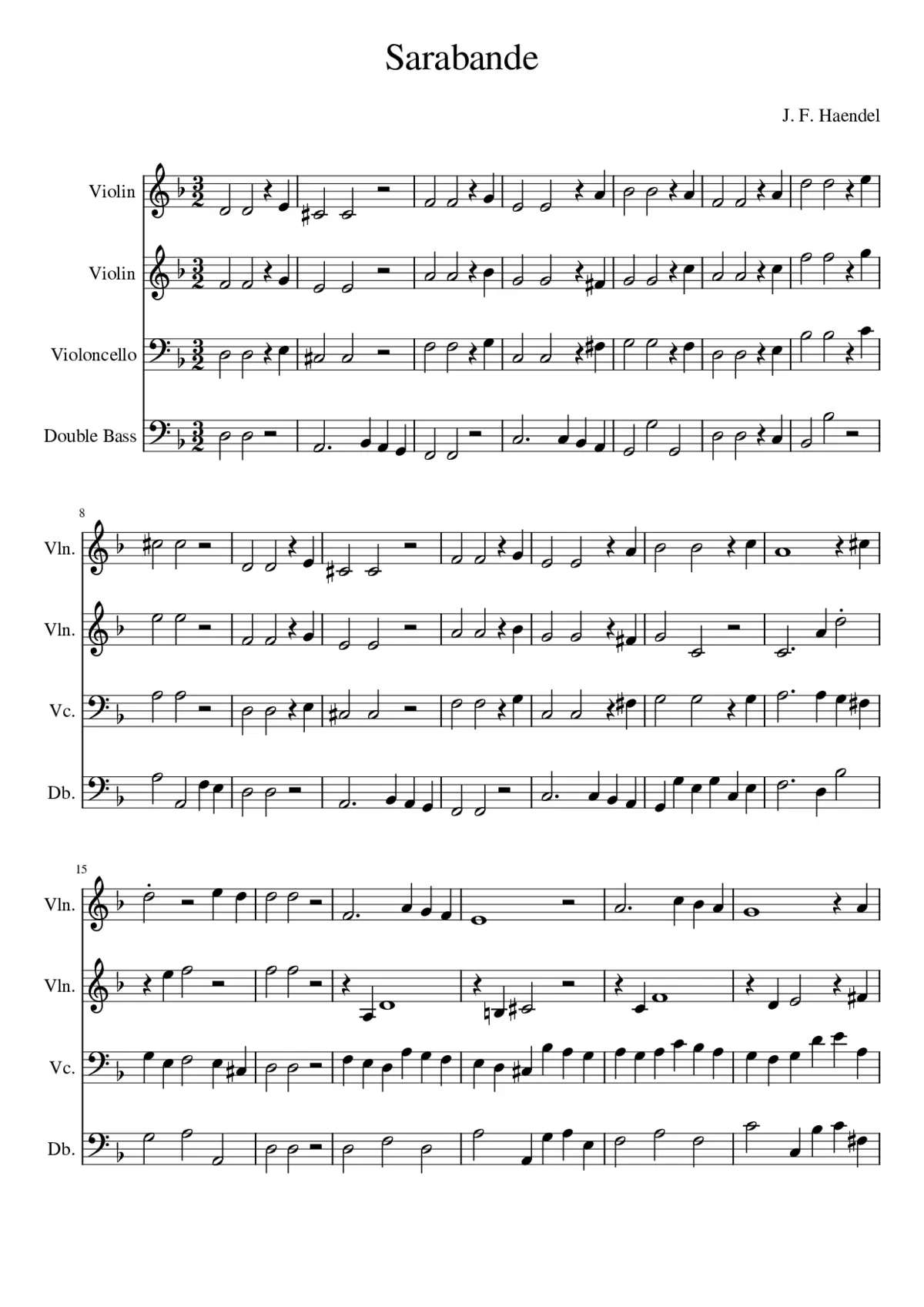sarabande - Page 1