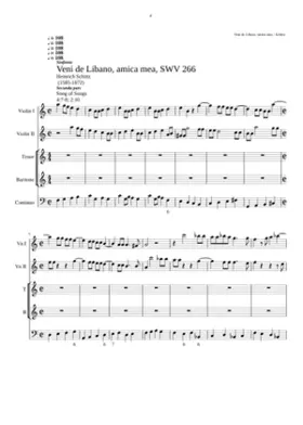 Veni de Libano veni amica mea SWV 266