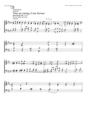 Thou art coming O my Saviour