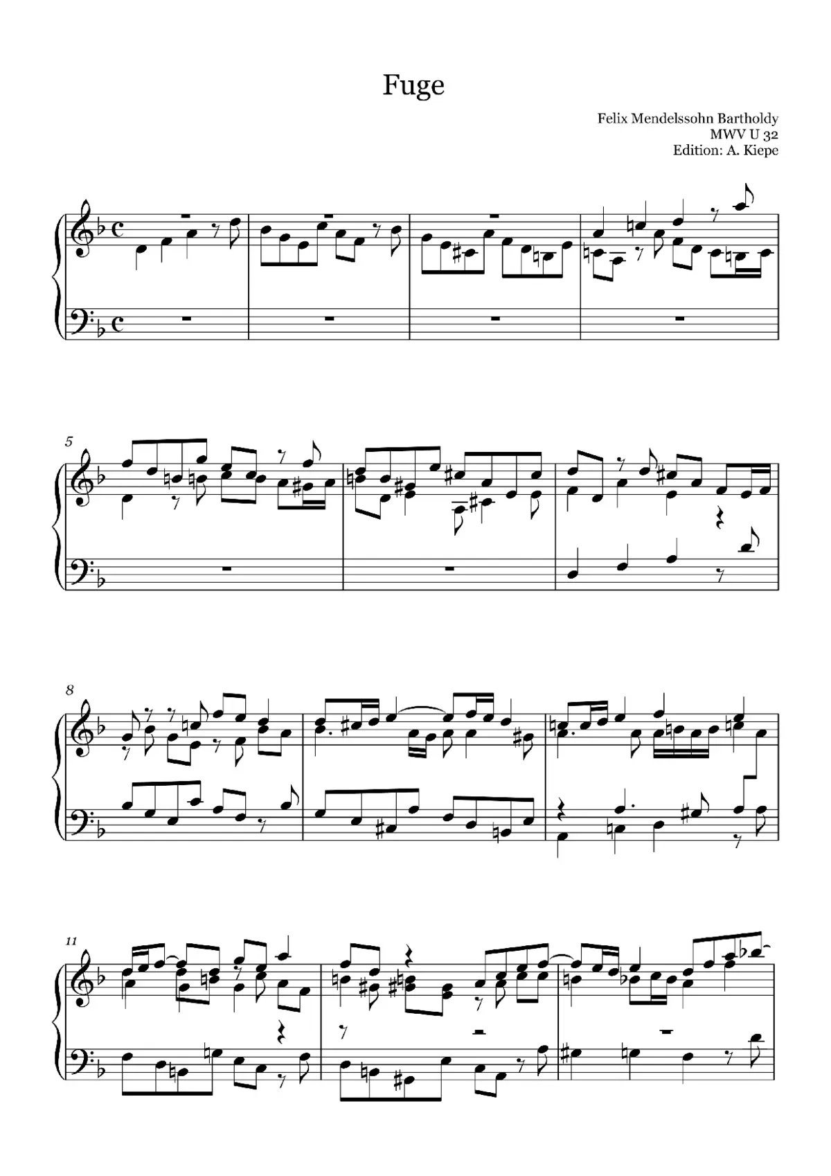 Fugue - Page 1