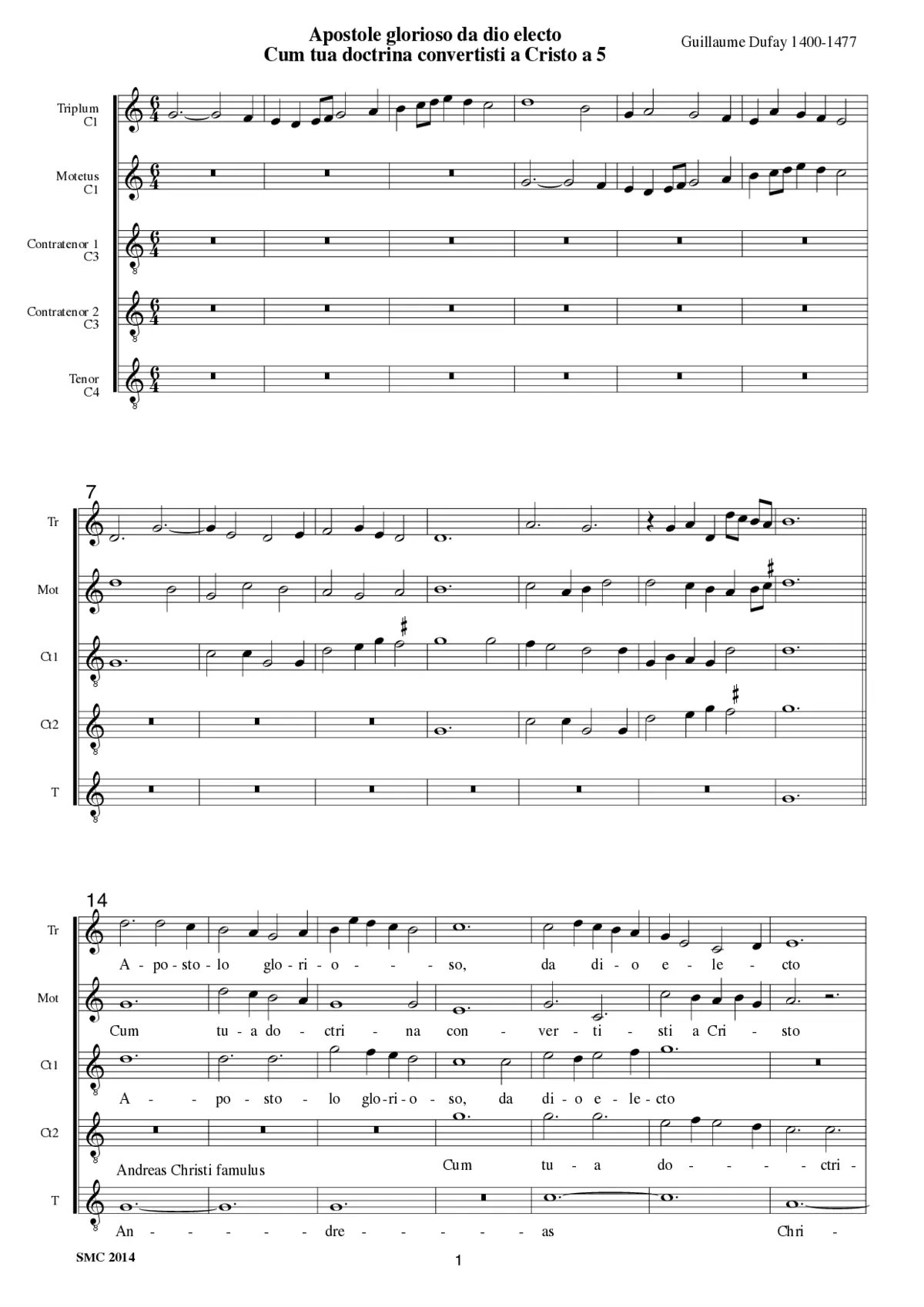 Apostolo glorioso da dio electo - Page 1
