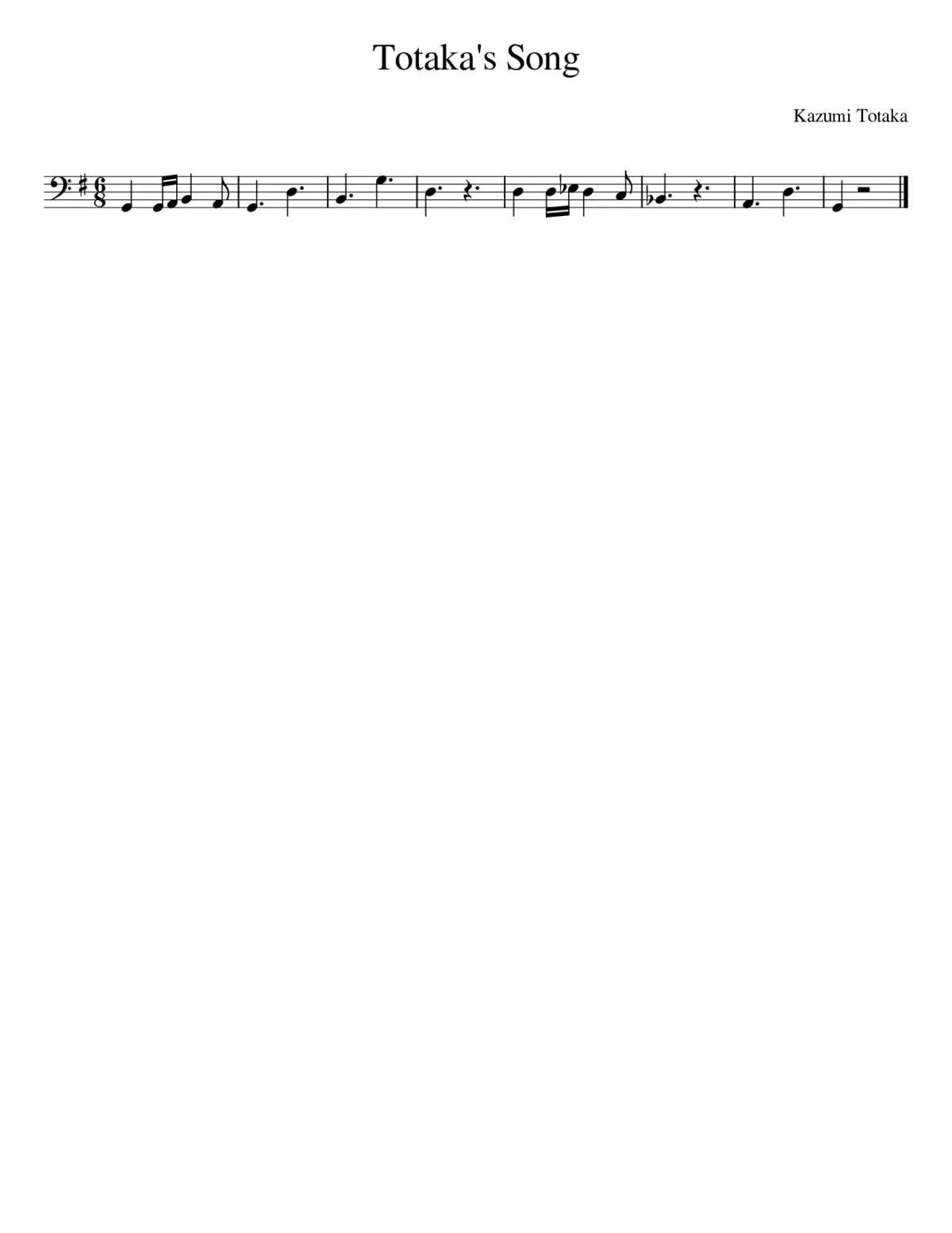 Totaka's Song - Page 1