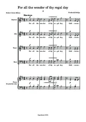 For all the wonder of thy regal day