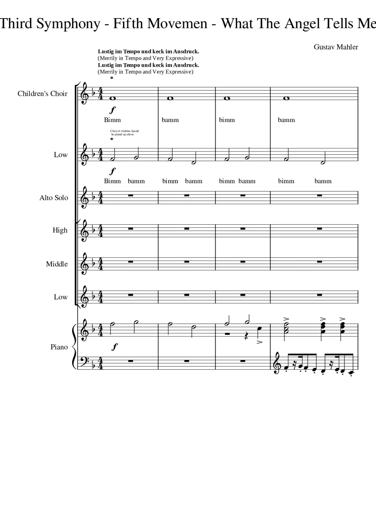 Symphony No.3 - Page 1