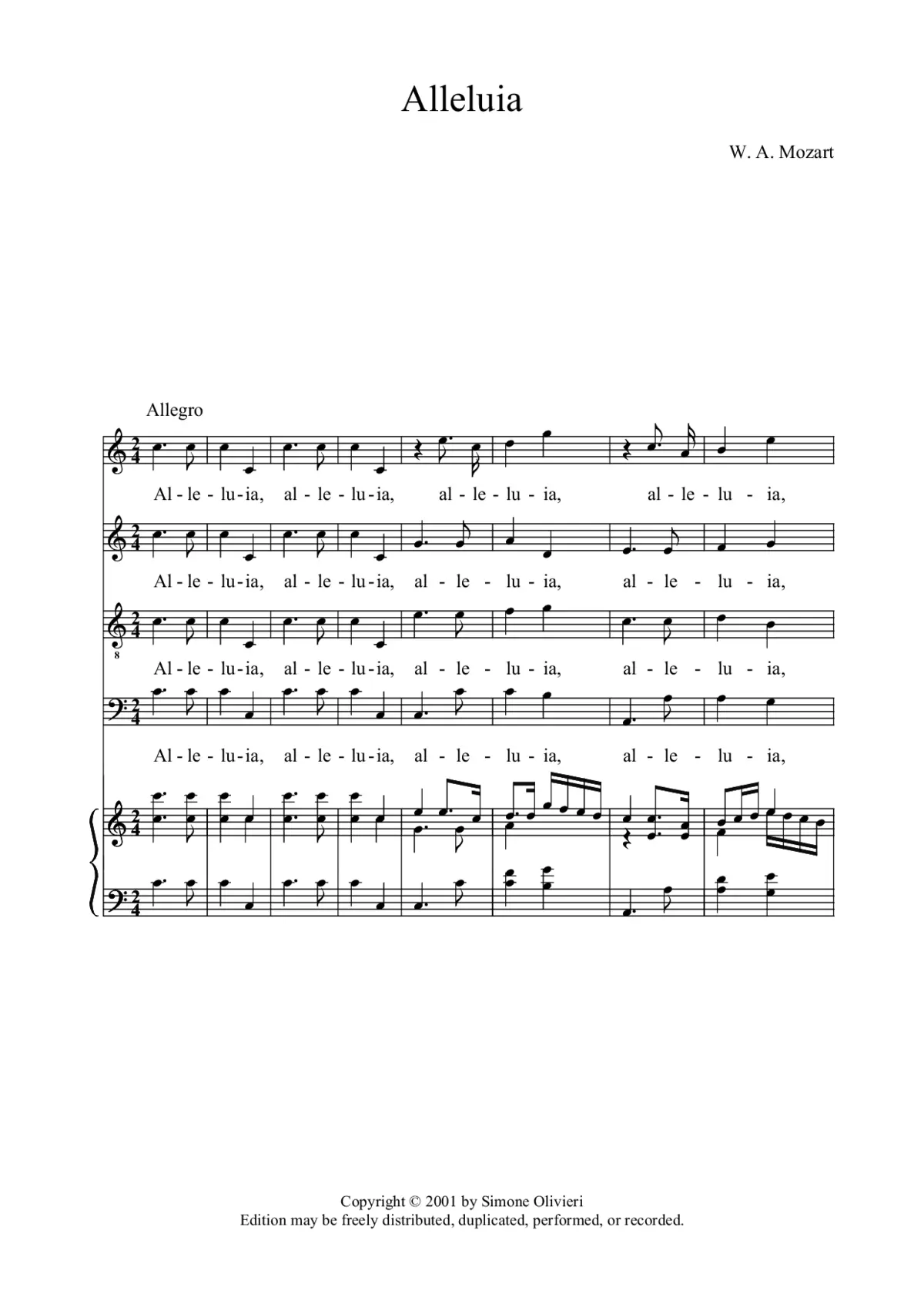 Alleluia - Page 1