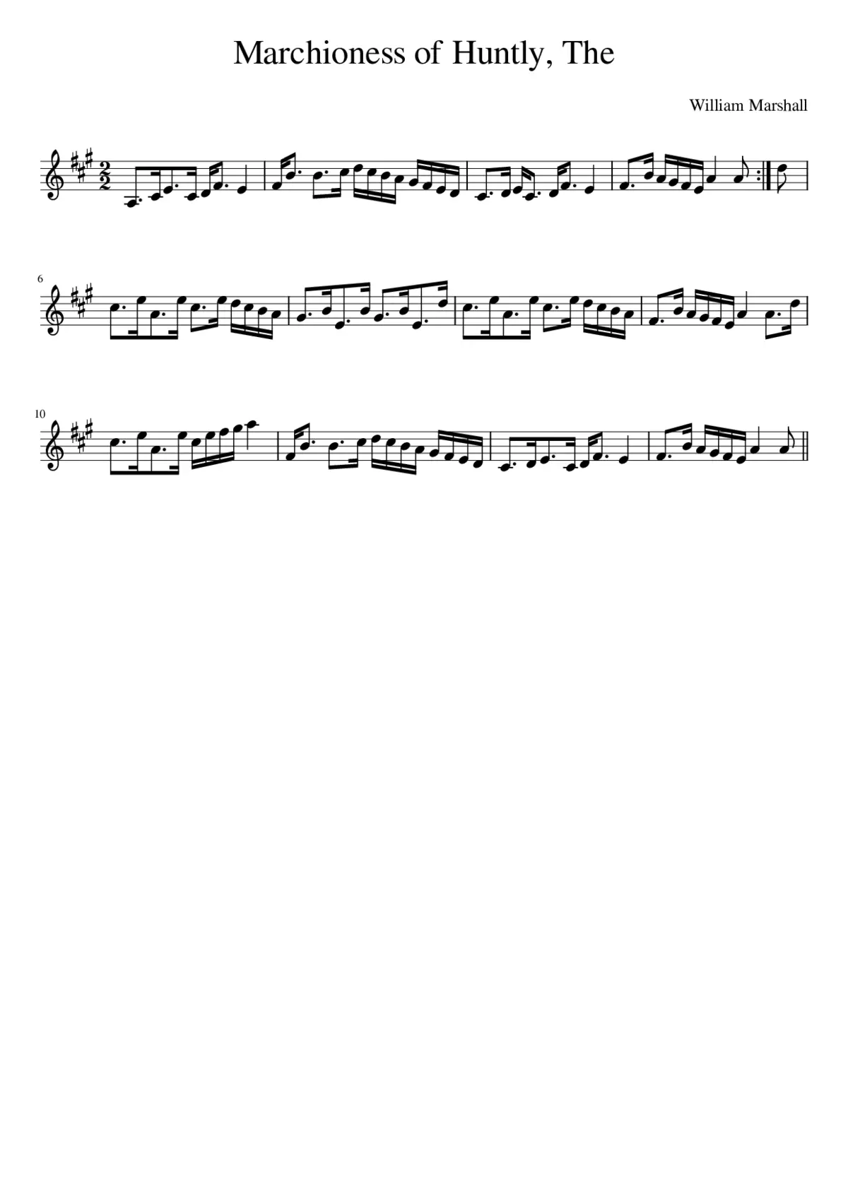 The Marchioness of Huntly - Page 1