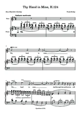 Thy Hand in Mine, H.124