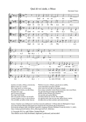 Qual di voi siede, o Muse