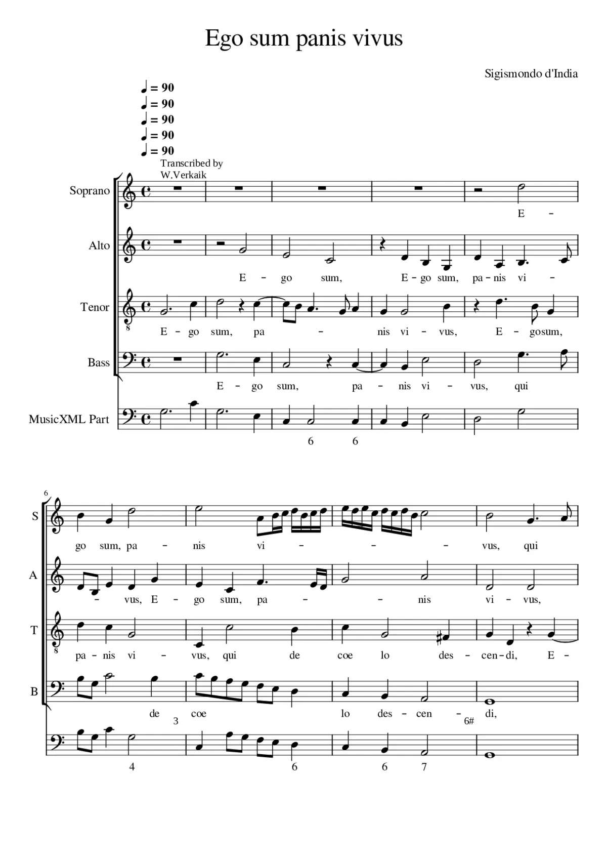 Ego sum panis vivus - Page 1