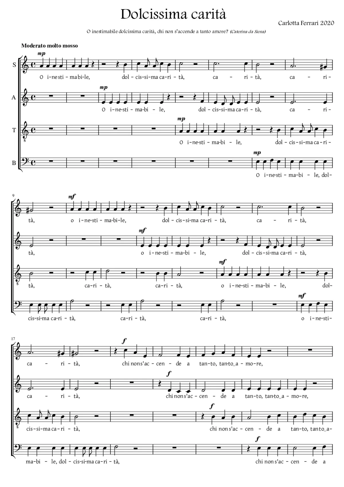 Dolcissima carità - Page 1