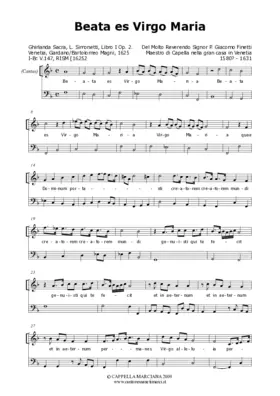 Beata es Virgo Maria