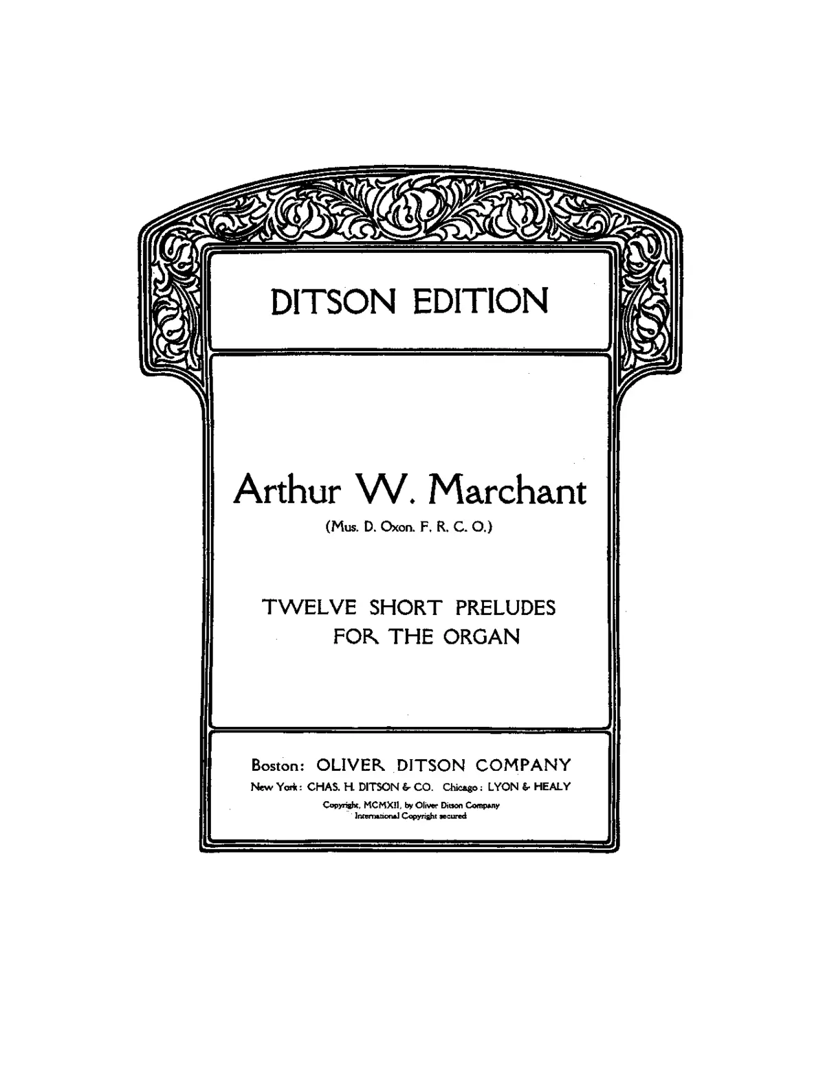 12 Short Preludes for the Organ - Page 1