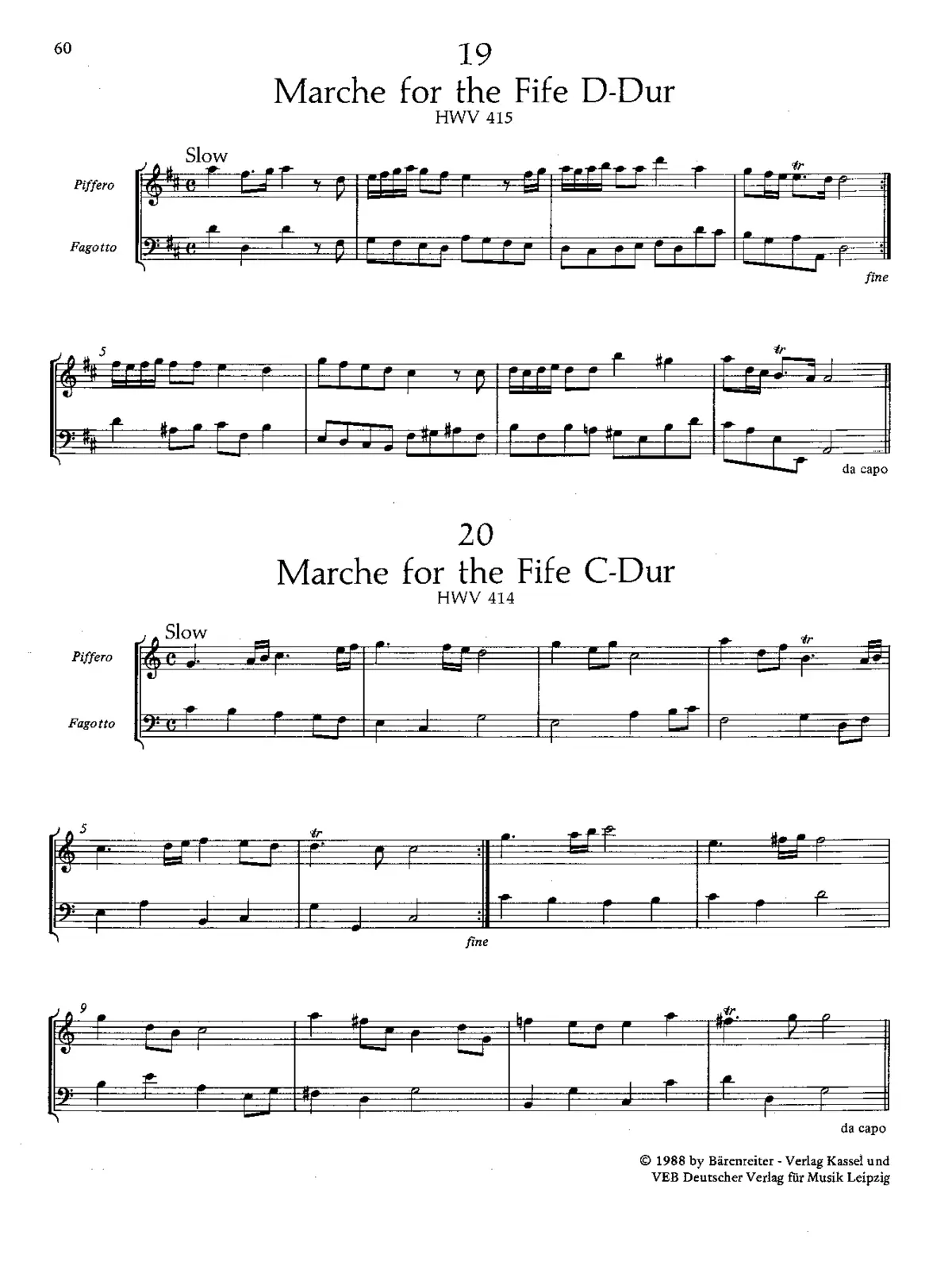 March for Fife in D major - Page 1