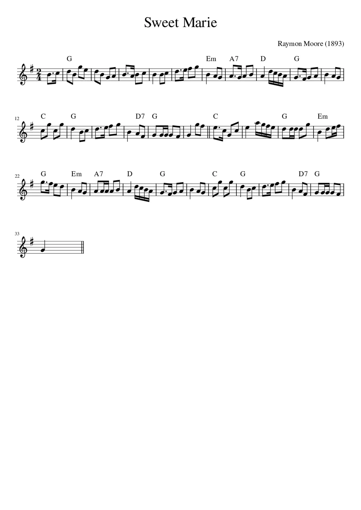 Sweet Marie - Page 1