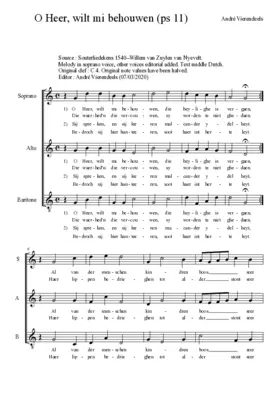 O Heer, wilt mi behouwen