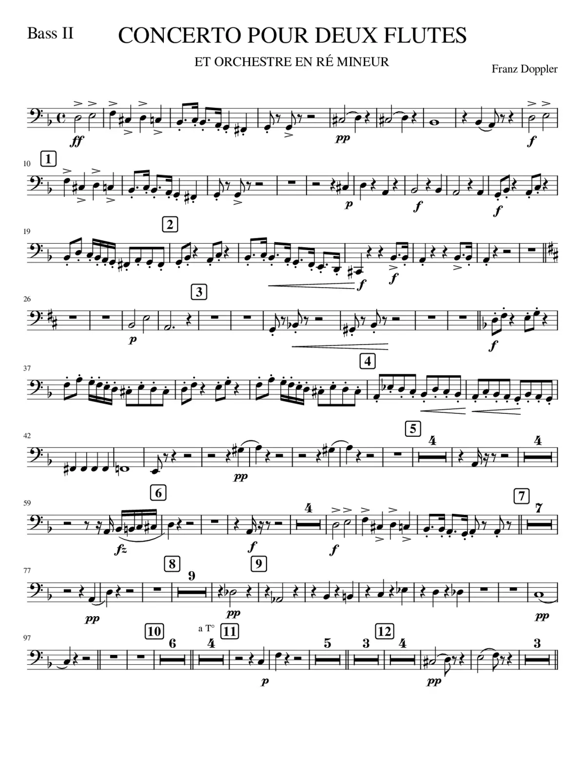 BASS2. CONCERTO 2 FLUTES - Page 1