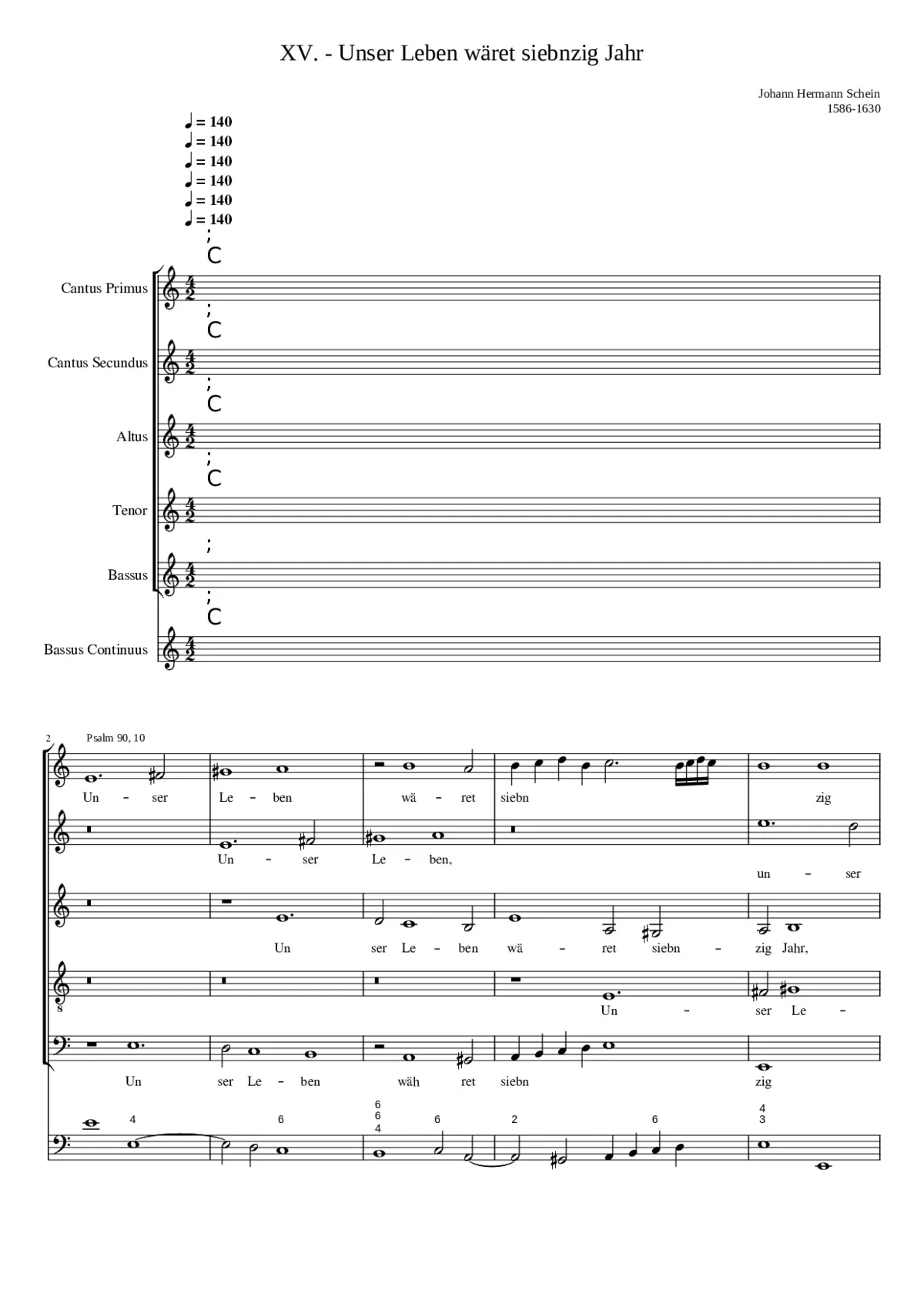 Unser Leben währet siebnzig Jahr - Page 1