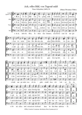 Ach, edles Bild, von Tugend mild