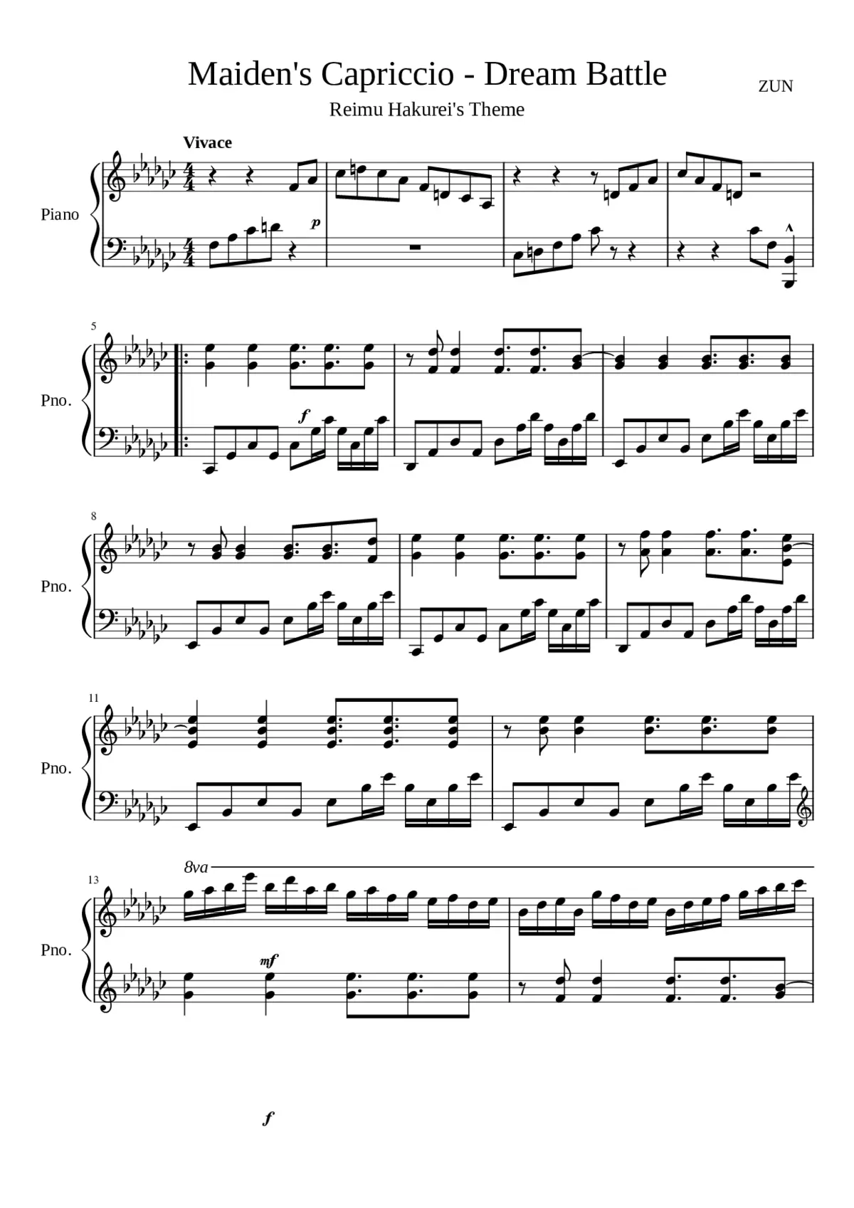 Maidens Capriccio Dream Battle - Page 1