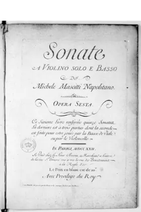 15 violin sonatas and a trio sonata