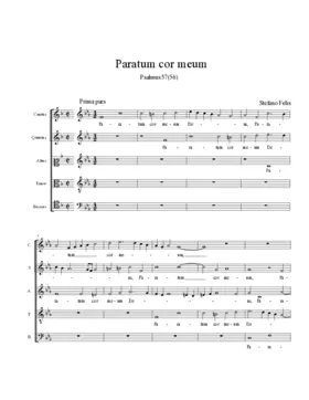 Paratum cor meum