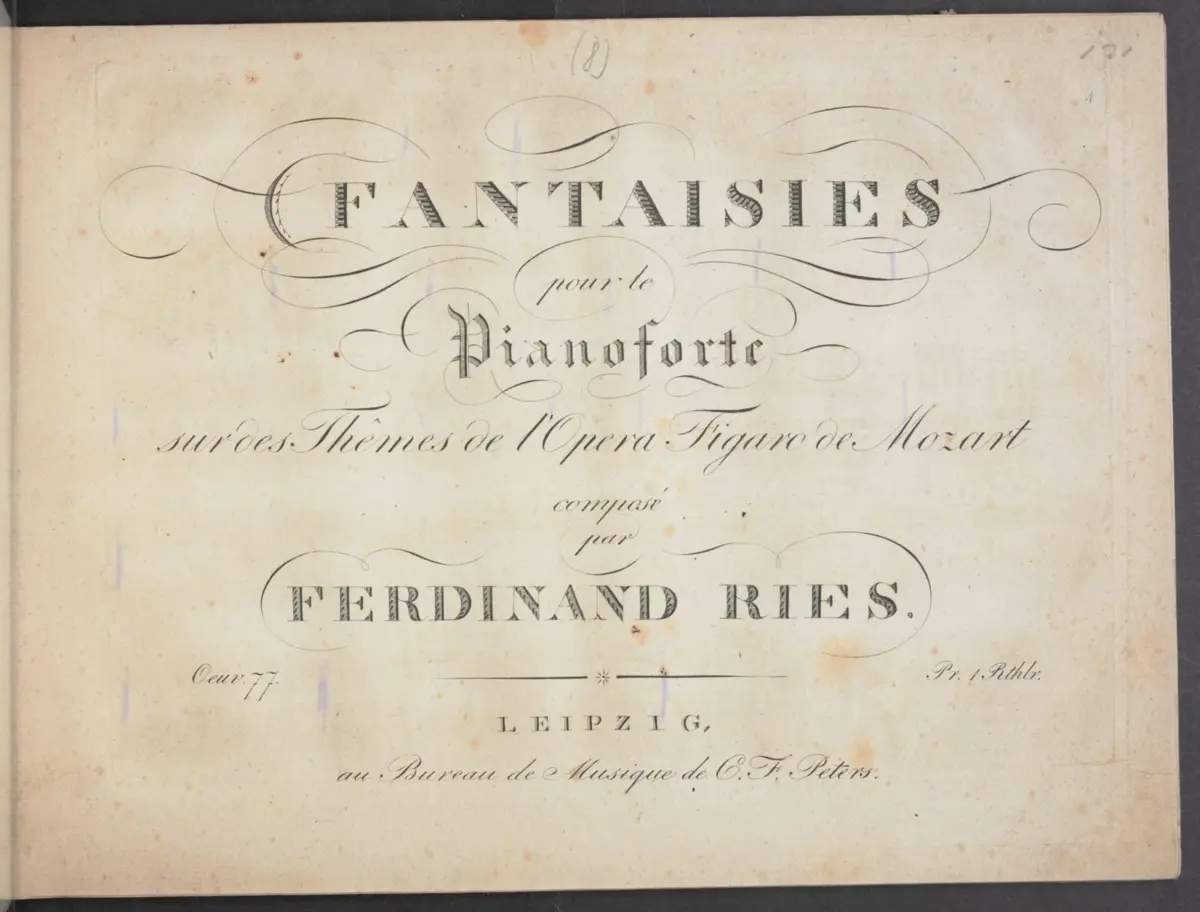 2 Fantasies on Themes from 'Le Nozze di Figaro' - Page 1