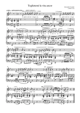 Toglietemi la vita ancor