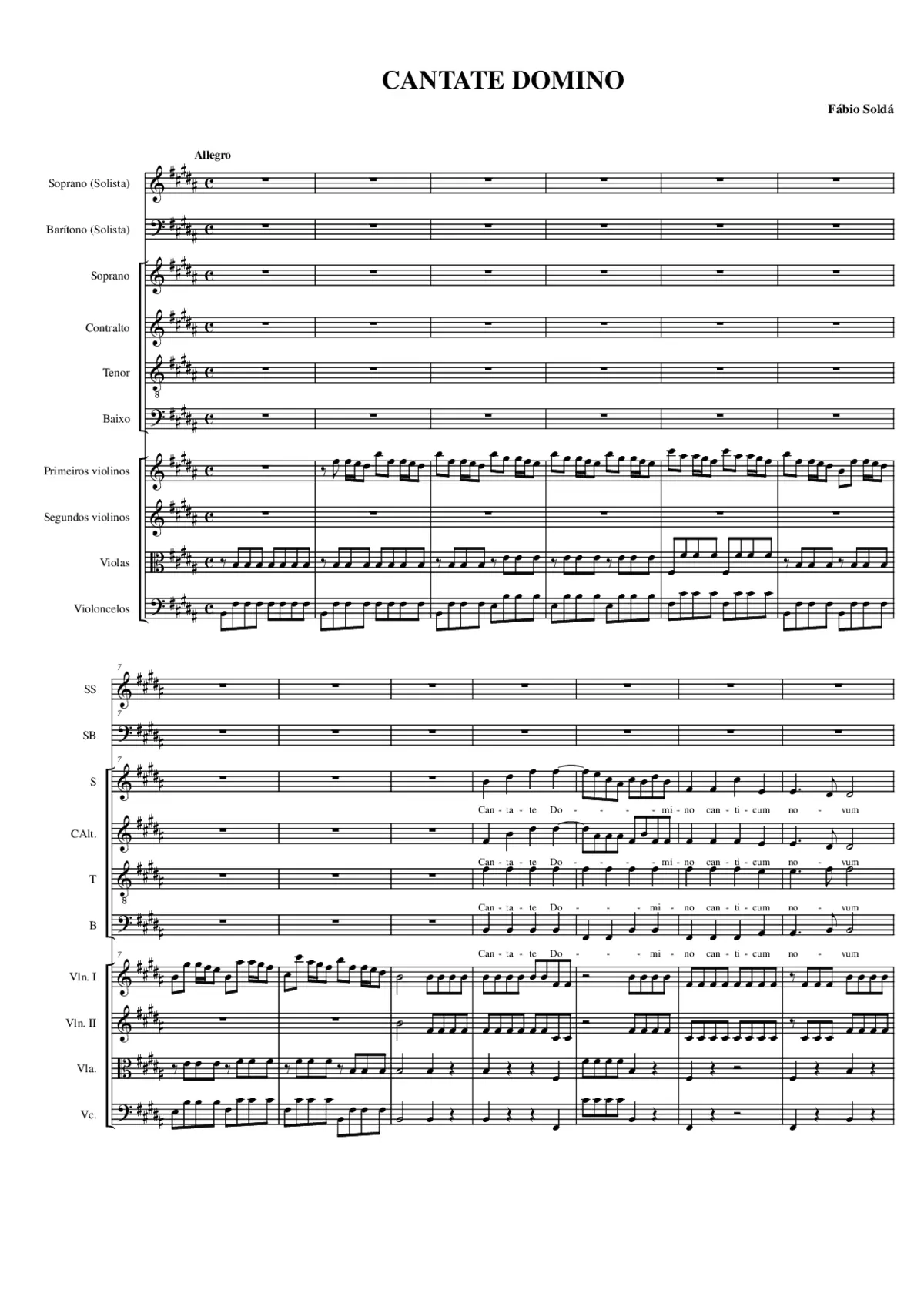 Cantate Domino - Page 1