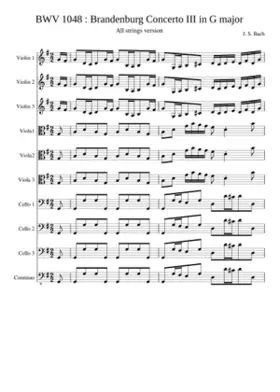 Brandenburg Concerto No.3 in G major BWV 1048
