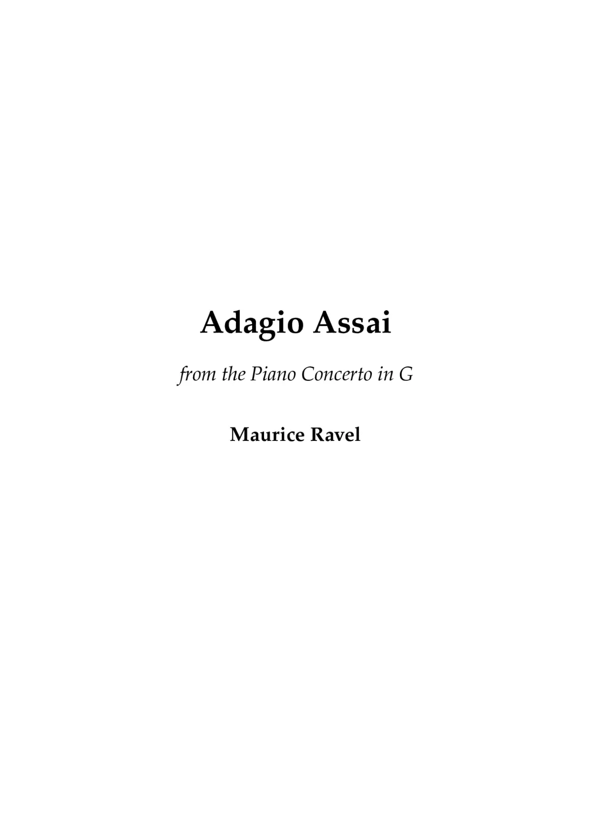 Adagio assai - Page 1