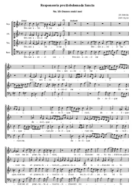Omnes amici mei, ZWV 55:10