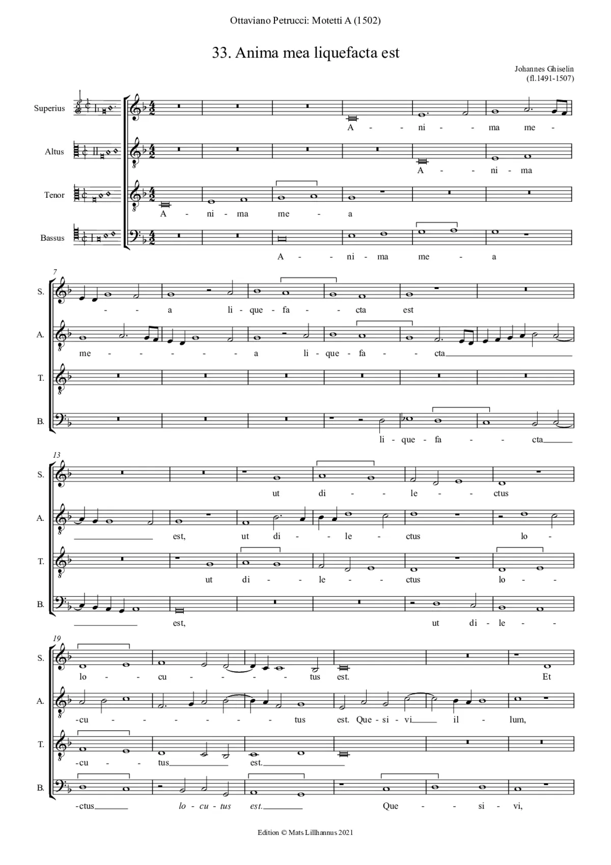 Anima mea liquefacta est - Page 1