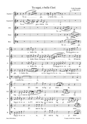Tu segui, o bella Clori