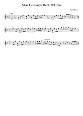 Miss Greenup's Reel. WI.054