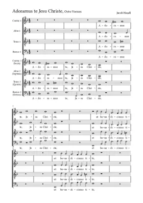 Adoramus te, Jesu Christe a 8