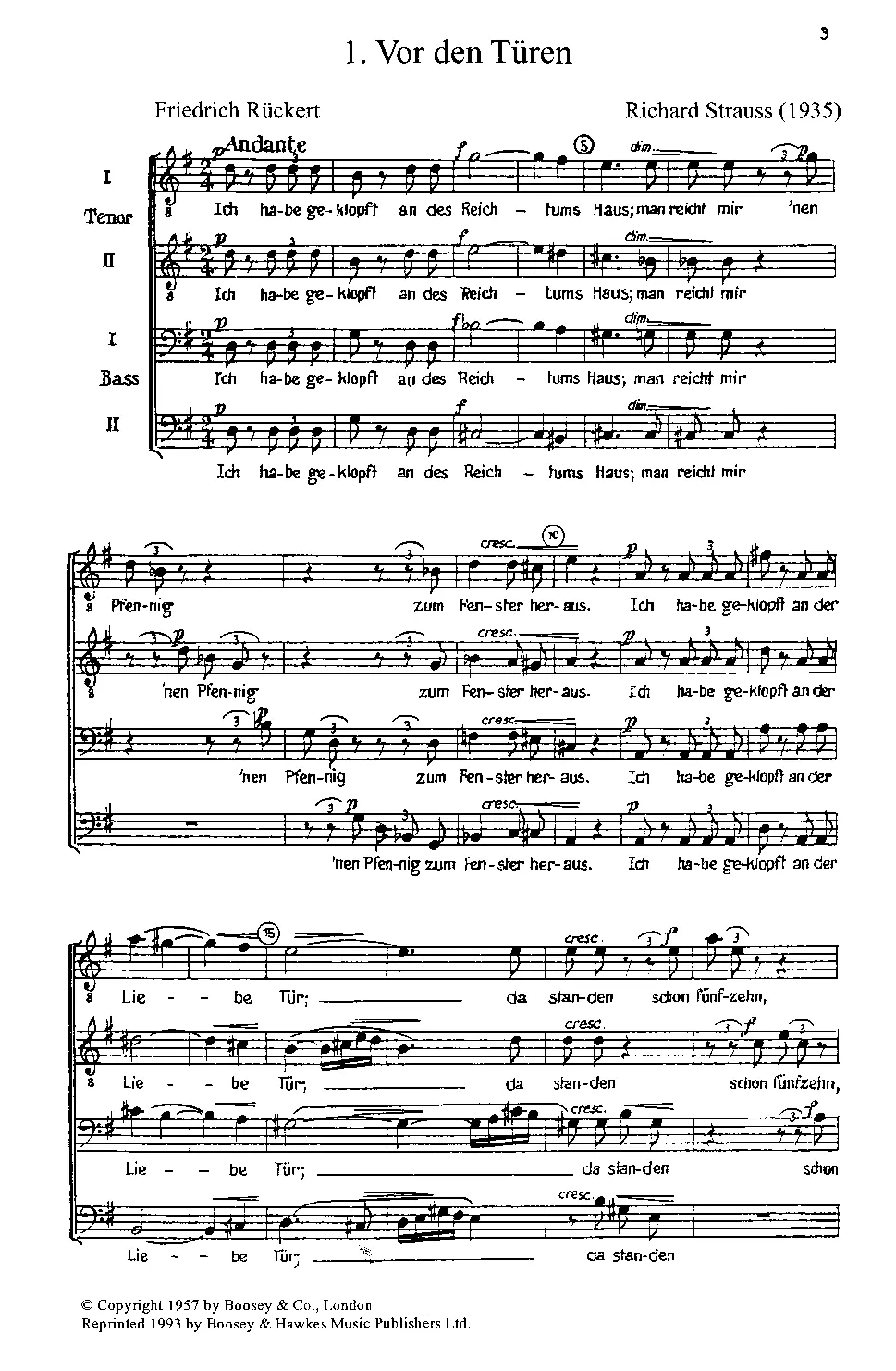 3 Männerchöre - Page 1