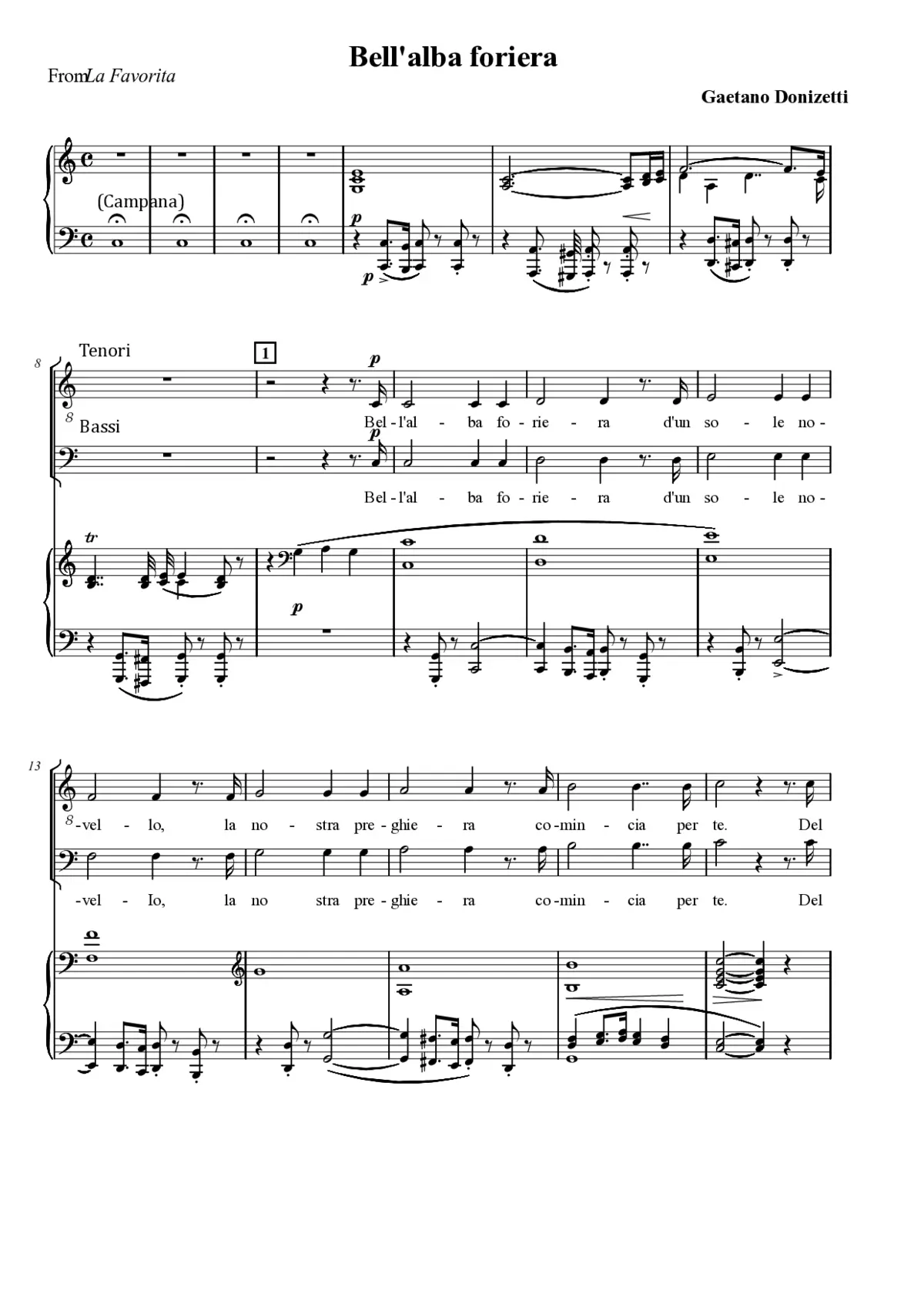 Bell'alba foriera - Page 1