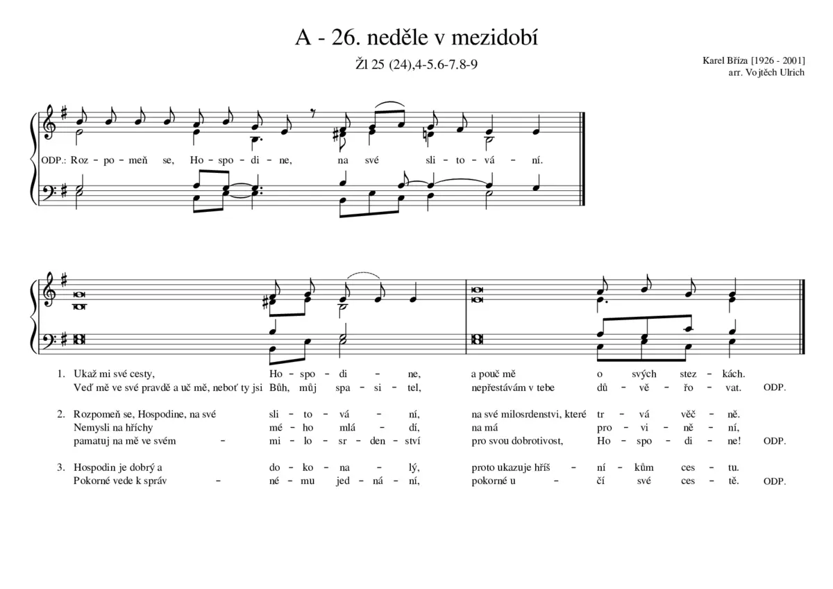A - 26. neděle v mezidobí - Page 1