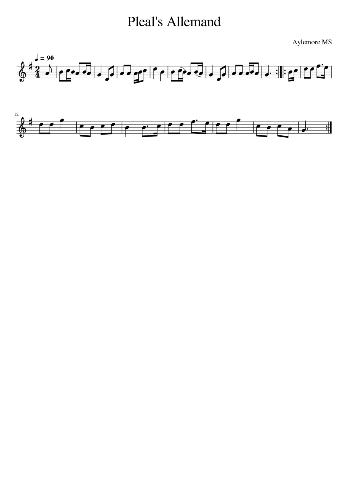 Pleal's Allemand - Page 1