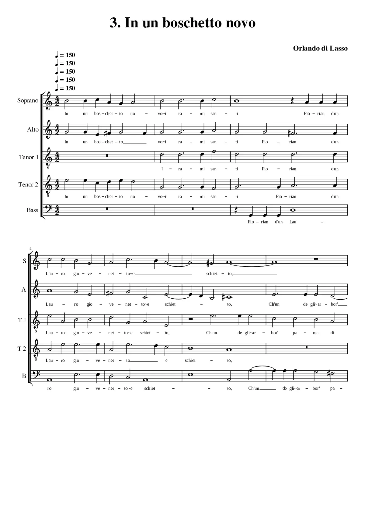 In un boschetto novo - Page 1