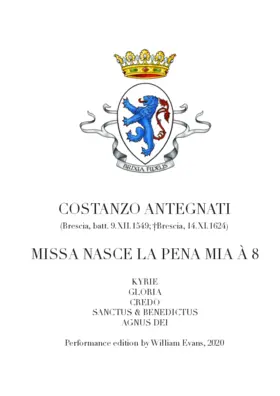 Missa Nasce la pena mia à 8