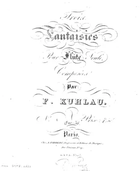 3 Fantaisies for Solo Flute