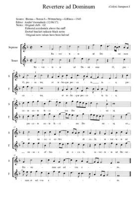 Revertere ad Dominum