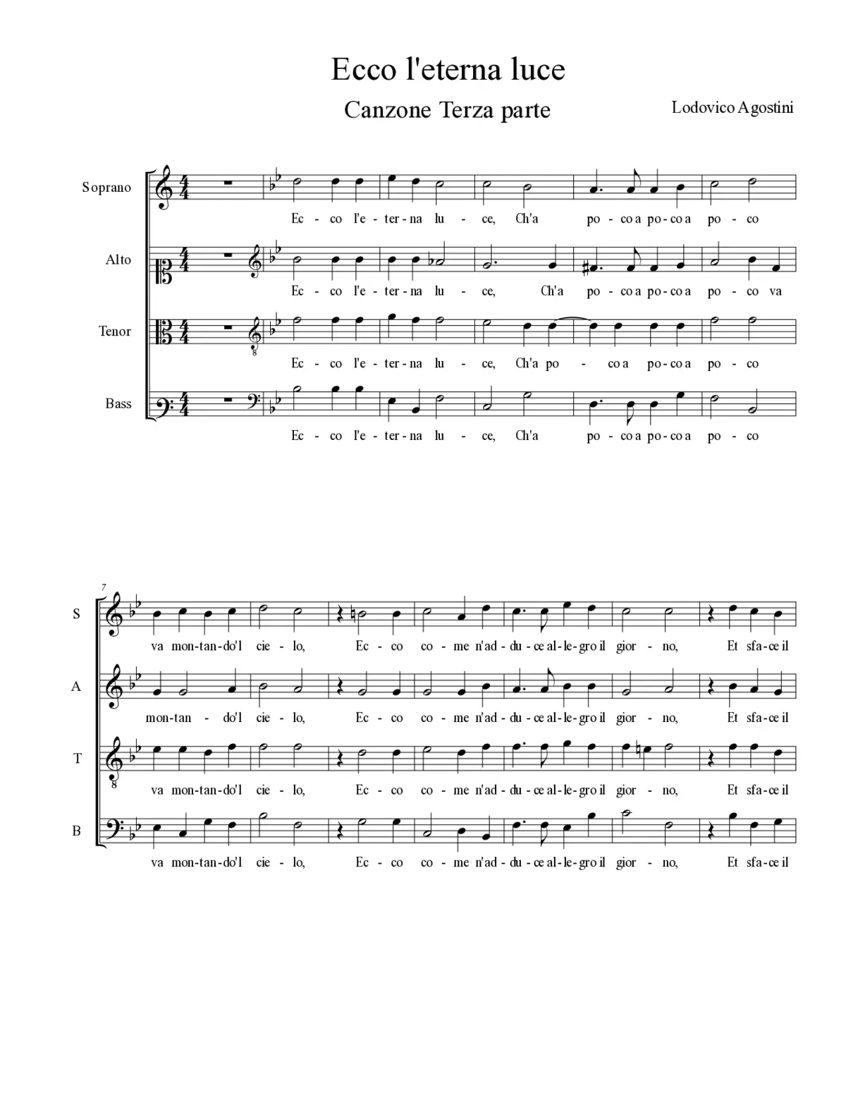 Ecco l'eterna luce - Page 1